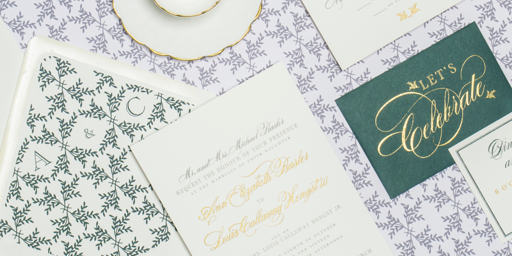 Annie and Cal Custom Wedding Invitation by Abigail Christine Design