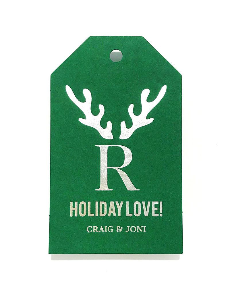 Antler Chic Personalized Gift Tag