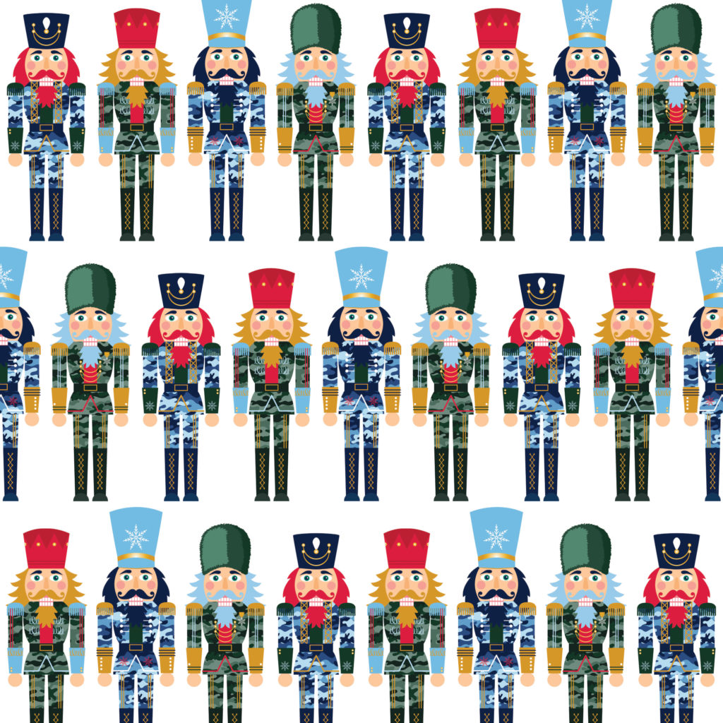 Totally Nutcrackers Gift Wrap Abigail Christine Design